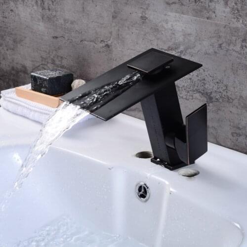BECOLA New design chrome and black bathroom faucet deck mounted innovative brushed nickel basin tap LT-5656C