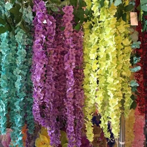 Artificial Hanging Silk Hydrangea Bouquet Flower Vine Wedding Party Home Decor