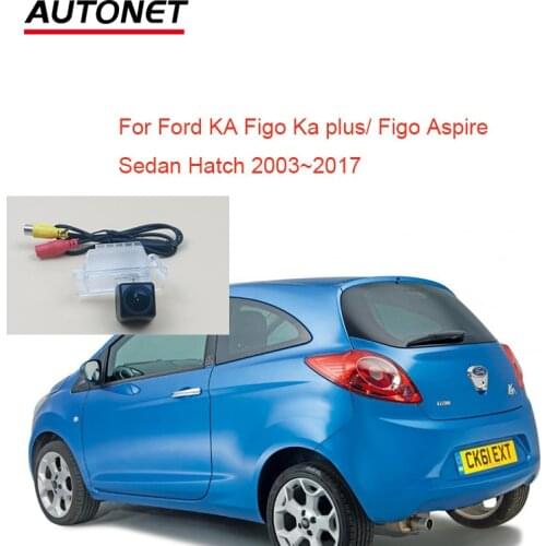 Autonet 1280*720P fisheye Rear view camera For Ford KA+ Figo Ka plus Figo Aspire Sedan hatch 2003~2017 2TH 3TH led lamp housing