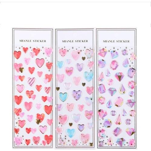 20 set/1 lot Stationery Stickers Epoxy hot stamping Diary Planner Decorative Mobile Stickers Scrapbooking DIY Craft Stickers