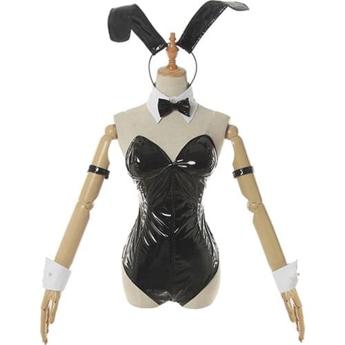 Rascal Does Not Dream of Bunny Girl Senpai-Sakurajima Mai Cosplay Costume Bunny Girl Jumpsuit Outfits Halloween Carnival Suit