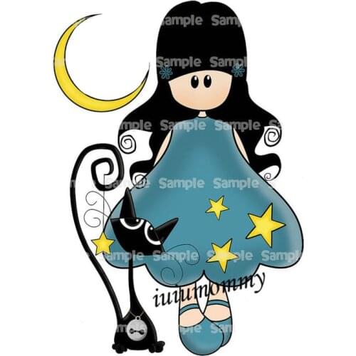 Girl Cat New Metal Cutting Dies Metal Frame Dies For Card Making New For 2020