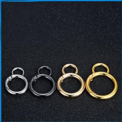 Metal Spring Gate O Ring 20mm Leather Bag Belt Strap Buckle Snap Clasp Clip Trigger Luggage Leathercraft DIY