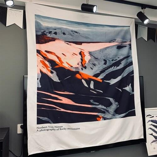 Mona Lisa Scandinavian Psychedelic Graffiti Wall Tapestry Room Decoration Home Wall Tapestry Background Wall Cloth Ins Style