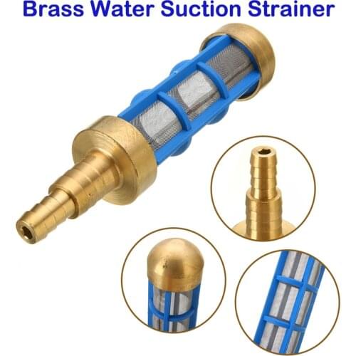 Brass Pressure Washer HD 3/4" 1/2" Hose Water Suction Strainer Pickup Filter New