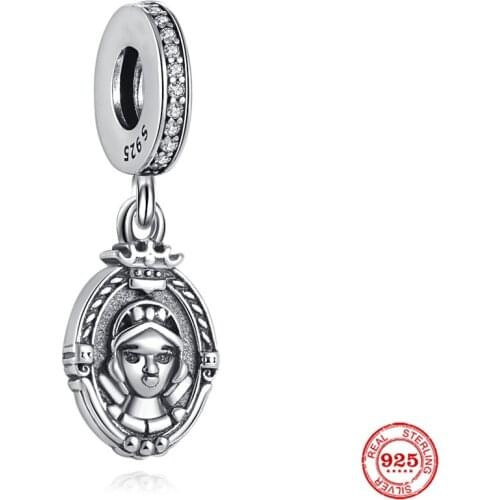New Original Silver Color Women Pendant Beads Fit European Pandora Charms Bracelet Bangles P664