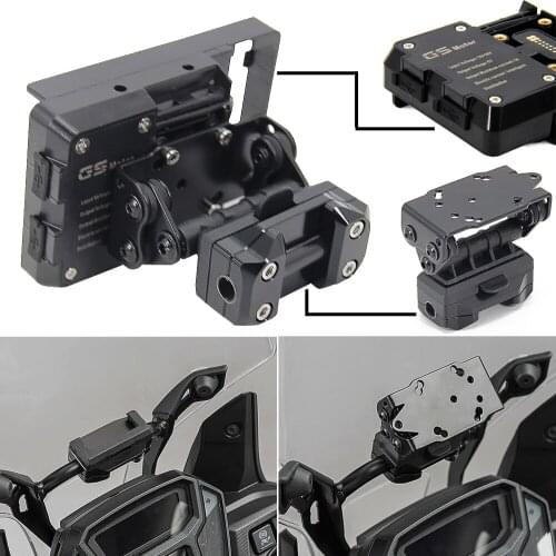 NEW For Yamaha Tenere 700 TENERE 700 Tenere700 USB Charger Fast Charger Mobile Phone Navigation Bracket black 10/12mm