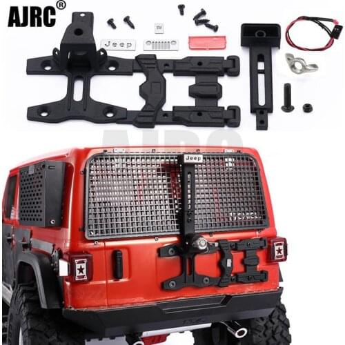 AXIAL SCX10 III JEEP Wrangler spare tire bracket + adjustable high-position taillight