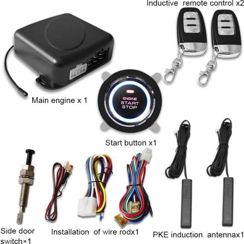 Q608 car one key start, remote ignition start, keyless entry system, remote boot, PKE full function one key start