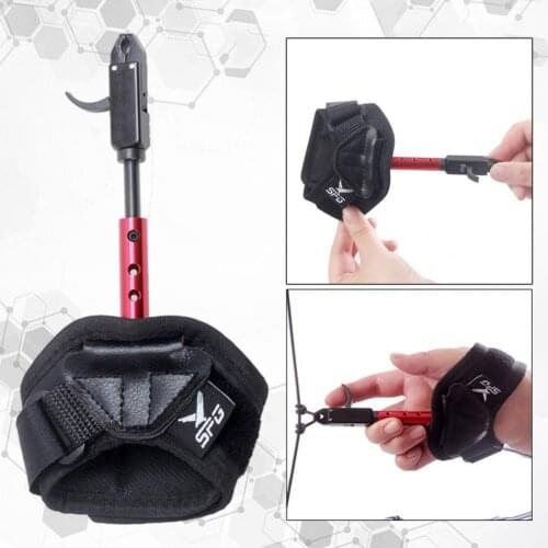 Adjustable Non-slip Compound Bow Strap Wristband Releaser Caliper Wear-resistant Easy to Carry for Bows and Arrows