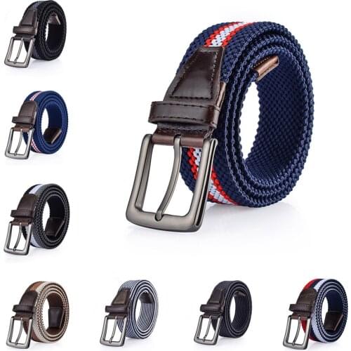 New Men Women Casual Sports Belts Good Quality Elastic Fabric Waist Straps Popular Fashion Belt for Street Skateboard Hip Hop