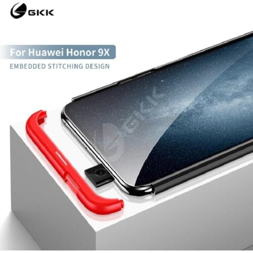 GKK luxury for Huawei Honor 9X Case Full Protection Hard PC Anti-knock Matte Back Cover for Huawei Honor 9X Case Coque Fundas