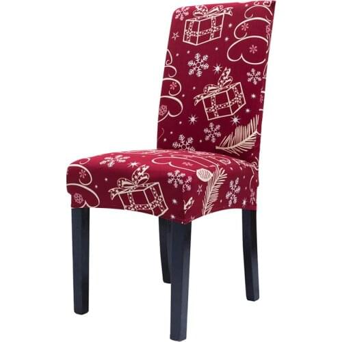 Christmas Chair Covers Dining Chair Cover Seat Case for Kitchen Living Room Christmas Decorations for Home
