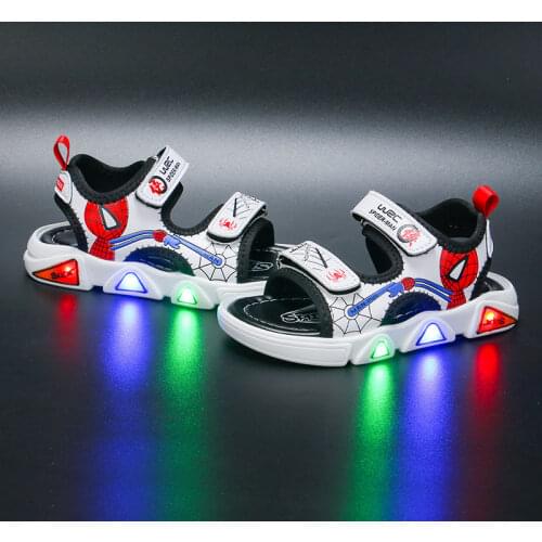 Boys Sports Sandals 2021 Fashion Childrens Shoes Soft Bottom Student Handsome Beach Shoes Slides for Kids Shoes