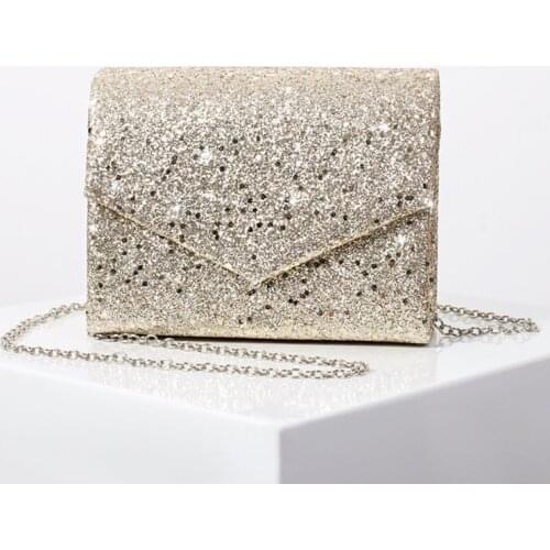 Fashion Women Evening Bag Brand Party Banquet Glitter Bag For Ladies Wedding Clutches Handbag Shoulder Bag Chain Bolsas Mujer
