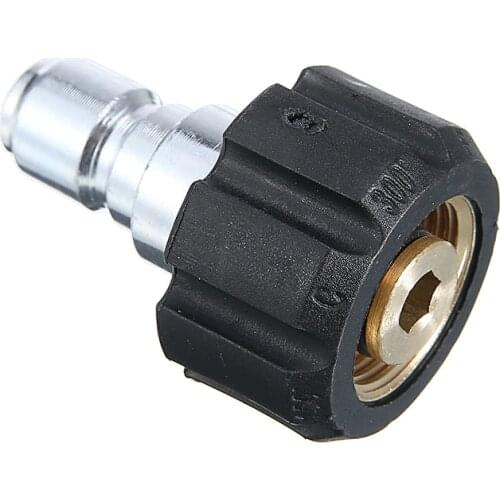 1X Brass Plastic Washer Quick Release Female Connector For Pressure Washer 14mm M22 X 3/8 inch Male Plug Adapter Connect
