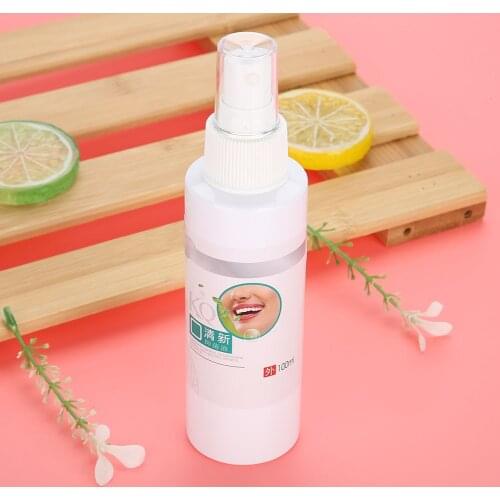 100ml Fresh Breath Mouth Spray Antibacterial Oral Care Spray Teeth Whitening Artifact Improve Smell Mouth Sore Throat Hoarseness