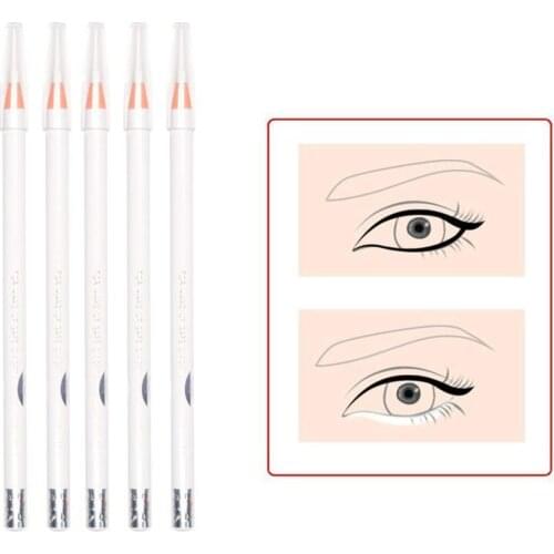 White Eyebrow Pencil Waterproof Microblading Eyebrow Pencil Peel-off Water-Resistant Makeup Cosmetic Tool