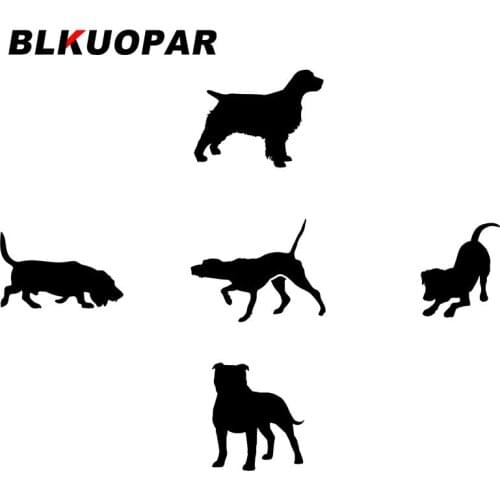 BLKUOPAR for Dog Car Stickers Creative Sunscreen Decals Car Accessories Fashionable Campervan Skateboard Waterproof DIY Goods