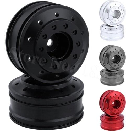 CNC Aluminum Alloy Wheels Rims for RC Tamiya 1/14 Tractor Trailer Model Car Tires Tyres Replacement Parts