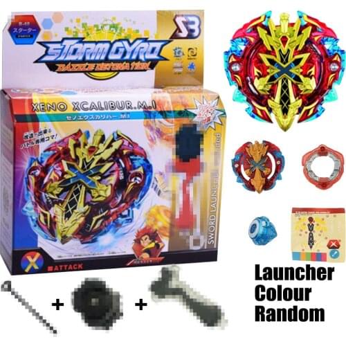 Xeno Xcalibur / Excalibur Burst Spinning Top Starter w/ Launcher Grip B-48