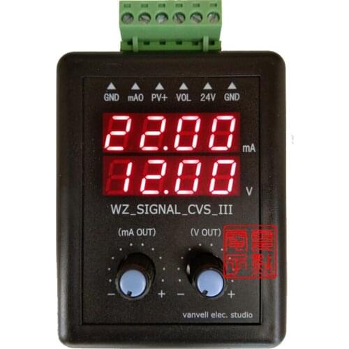 4-20mA Signal Generator 24V Current Voltage Transmitter Calibrator Signal Source 0-10v Constant Current Source Simulation