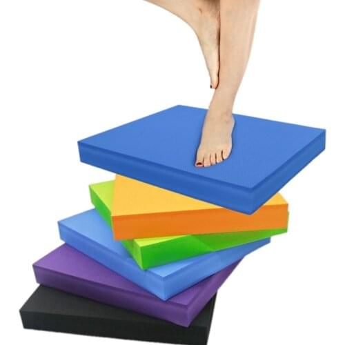 Balance Pad Non-slip Yoga Mats TPE Fitness Gym Pilates Prop Home Exercise Equipment Slimming Balance Plate Pad 40*35*5CM