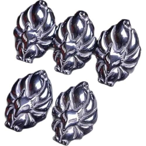 Nine-Tailed Fox Pendant Natural terahertz Animal Fox Men Women New Jewelry Pendant