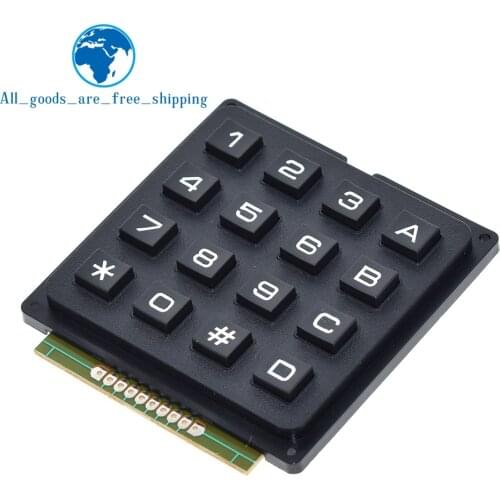 TZT 4x4 Matrix Array 16 Keys 4*4 Switch Keypad Keyboard Module for Arduino