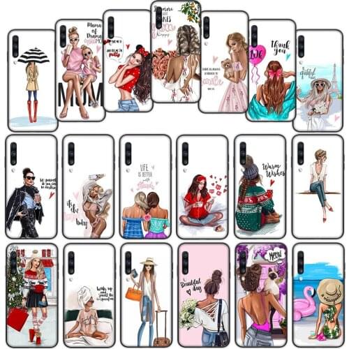 Ladys journey Soft Cover Case for Samsung Galaxy S20fe S21 Plus A02 A12 A32 A52 A72 F62 M02 M62 Ultra Cover
