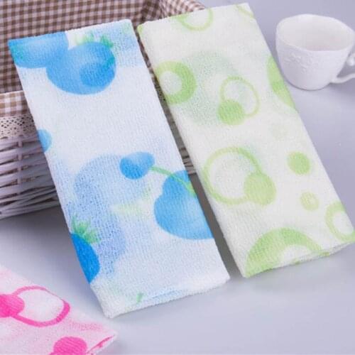 Portable Bathroom Accessories Mesh Shower Towel Body Washing Scrubbers Towel Cloth Nylon Body Washing Clean Tool