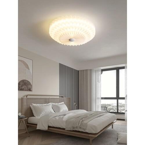 Nordic Flower Ceiling Lamp Modern led lights living room decor Art lustre 3 Color Dimming Light for home Chandelier Bedroom lamp