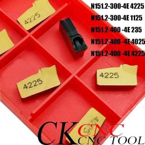 10pcs N151.2-300 / N151.2-400 235 4025 4225 4225 1125 3mm 4mm cncsingle-head cutting inserts carbide cutting tools slotted blade