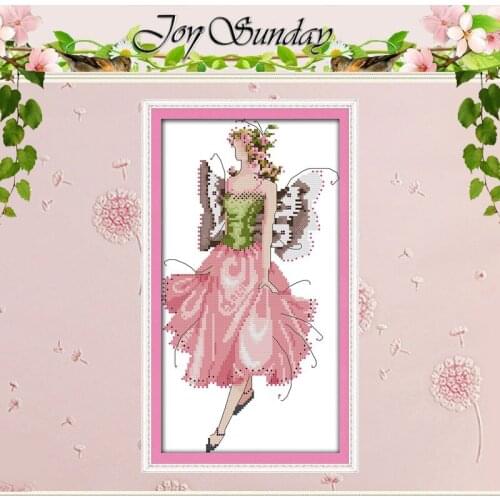 Rose Fairy Patterns Counted Cross Stitch 11CT 14CT Cross Stitch Sets Wholesale Chinese Cross-stitch Kits Embroidery Needlework