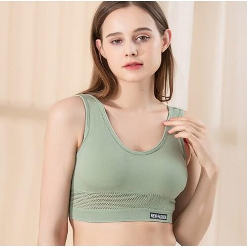 Sexy Shockproof Sports Bra Womens Push-Up Brassieres Comfortable Breathable Push-Up Yoga Short Top Seamless Underwear