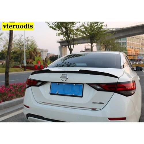 For Nissan Sentra SYLPHY 2019 2020 ABS Plastic Spoiler Primer Color Car Tail Wing Rear Trunk Spoiler