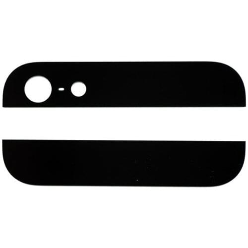 Back Glass Top and Bottom Glass for iPhone 5 5S Back Cover White/Black