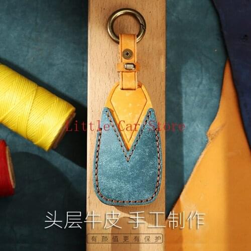 Suede Key Fob Cover Compatible For Changan CS75plus CS55plus CS35 Unit Unik Key Fob Case Holder Accessories