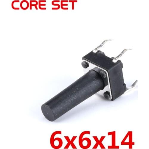 20Pcs/Lot 6x6x14MM 4PIN Tact Micro Switch Touch Button Self-reset Button 6*6*14mm keys button DIP