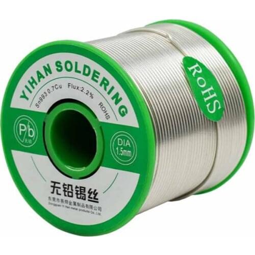 500g 0.6/0.8/1.0/1.2mm Lead-free Tin Wire Melt Rosin Core Soldering Wire for Electrical repair, IC repair
