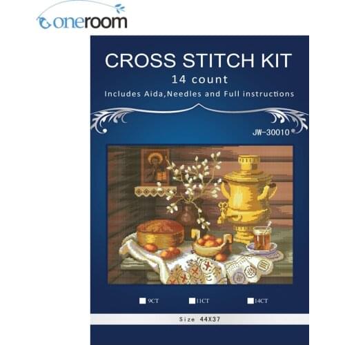 Flowers 4 JCS Needlework DIY Cross Stitch Set Embroidery Kit Pattern Counted Cross-Stitching Wall Home Decro