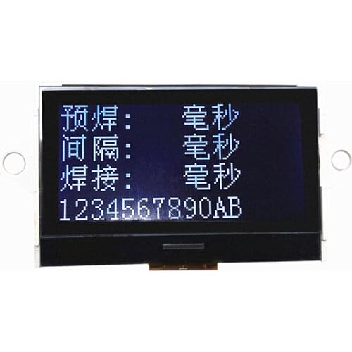 2.7 Inch U.R.T COG LCD Display St7565 Driver 3.3V White On Black 30P 8080 Parallel Port Works With Maschine ETC 51 Mcu Stm32