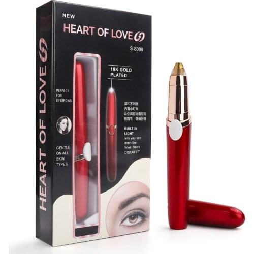 Electric Eyebrow Trimmer Mini Trimmer for Nose Lip Hair Epilator Eyebrow Facial Hair Removal Painless Eye Brow Shaver