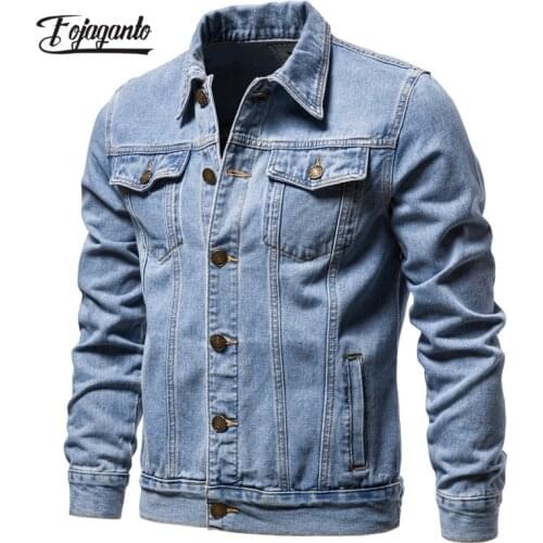 Мужские джинсовые куртки Fojaganto China At AliExpress