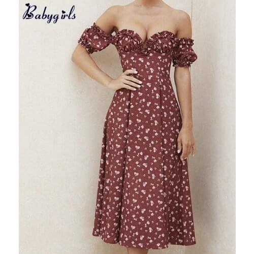 Summer V Neck Elegant Dress Women Short Puff Sleeve Flroal Printed Ruched High Split Long Maxi Party Dresses Sexy Pink Sundress