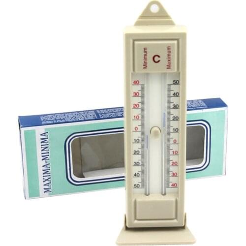 Maximum & Minimum Thermometer Indoor Outdoor Garden Greenhouse Wall Temperature Monitor -40 to 50 Degree Thermometer