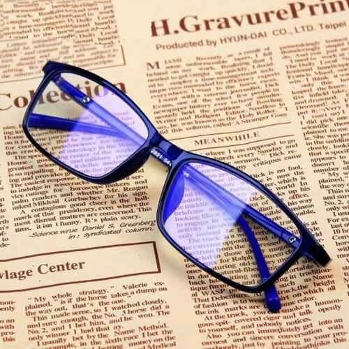 New Pure Color Simple Glasses Frame Transparent Anti-blue Light Square Glasses Ladies Men Low-key Fashion Classic Glasses