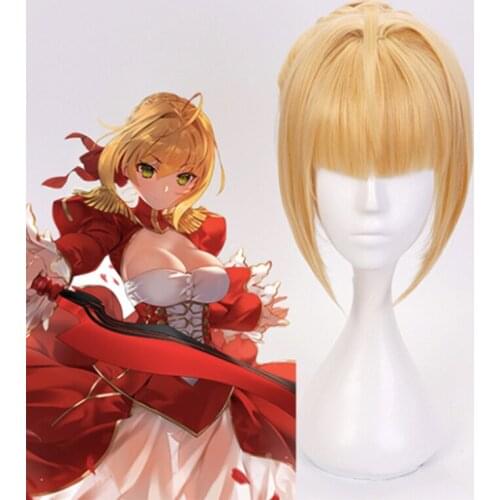 Fate Stay Night Cosplay Hair Nero Wigs Saber Cosplay Wig Altria Pendragon Heat Resistant Synthetic Anime Fate Grand Order Wigs