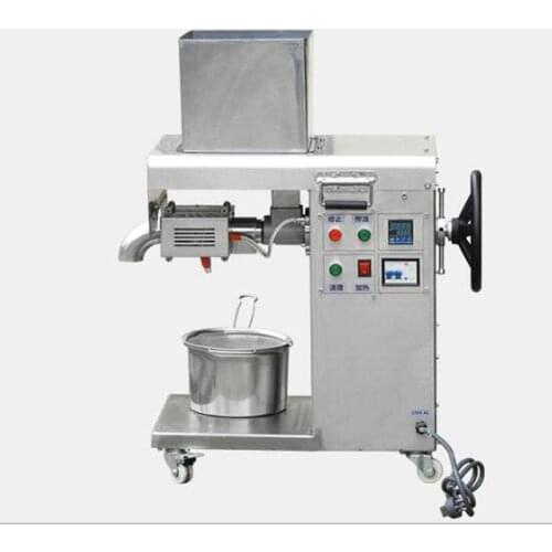 25Kg/h Automatic Cold Oil Press Machine Beans Sesame Peanut Sunflower Stainless Steel Oil Maker 2800W Free Shipping