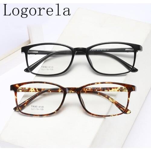 Logorela 8130 Transparent Glasses Frames Men Women Fake Glasses Vintage Optical Myopia Eyeglasses Frames Ladies Retro Eyewear
